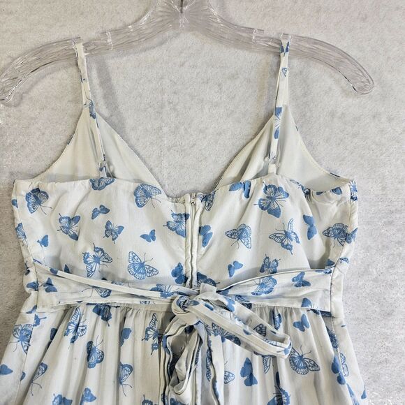 B Smart Dress Juniors Womens Sz 7 Mini Tiered Butterfly Y2K Coquette Babydoll - Picture 7 of 15